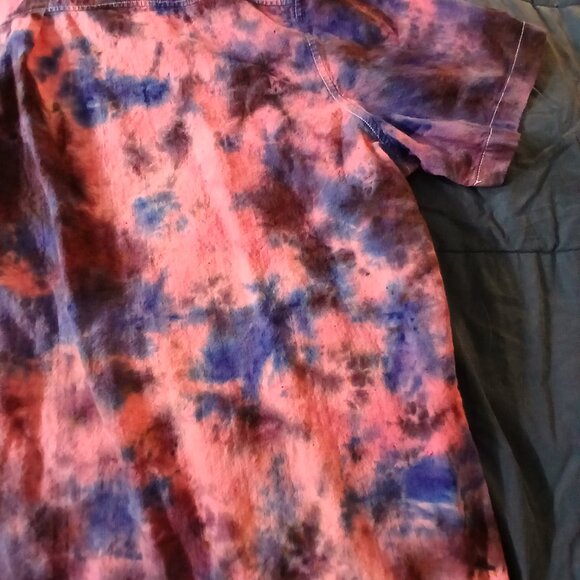 The Purple Nightmare Shirt - Tie Dyed 100% cotton camp shirt - Picture 4 of 4